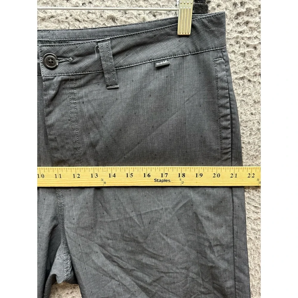 Travis Mathew Black Polka Dots‎ Golf Chino Shorts Gray Mens Size 34